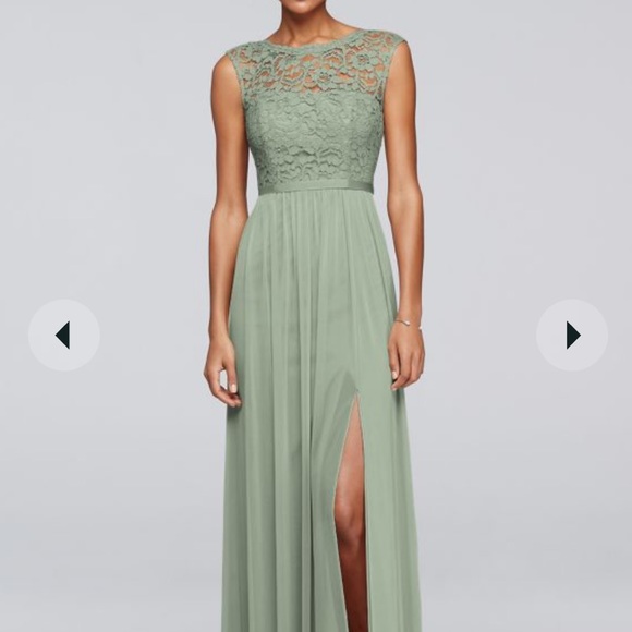 David's Bridal Dresses & Skirts - David’s Bridal. Sage Green Bridesmaid Dress